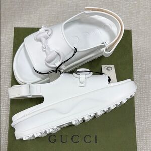 Gucci White Luxury Sandals